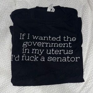 Ganni Black Statement Tee